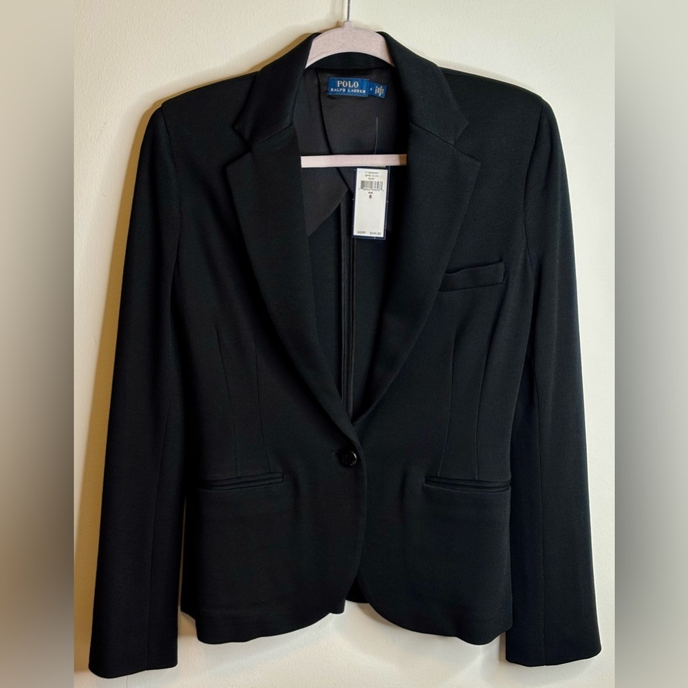 POLO RALPH LAUREN BLACK BLAZER